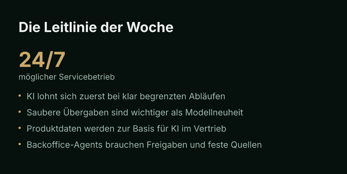 Die Leitlinie der Woche